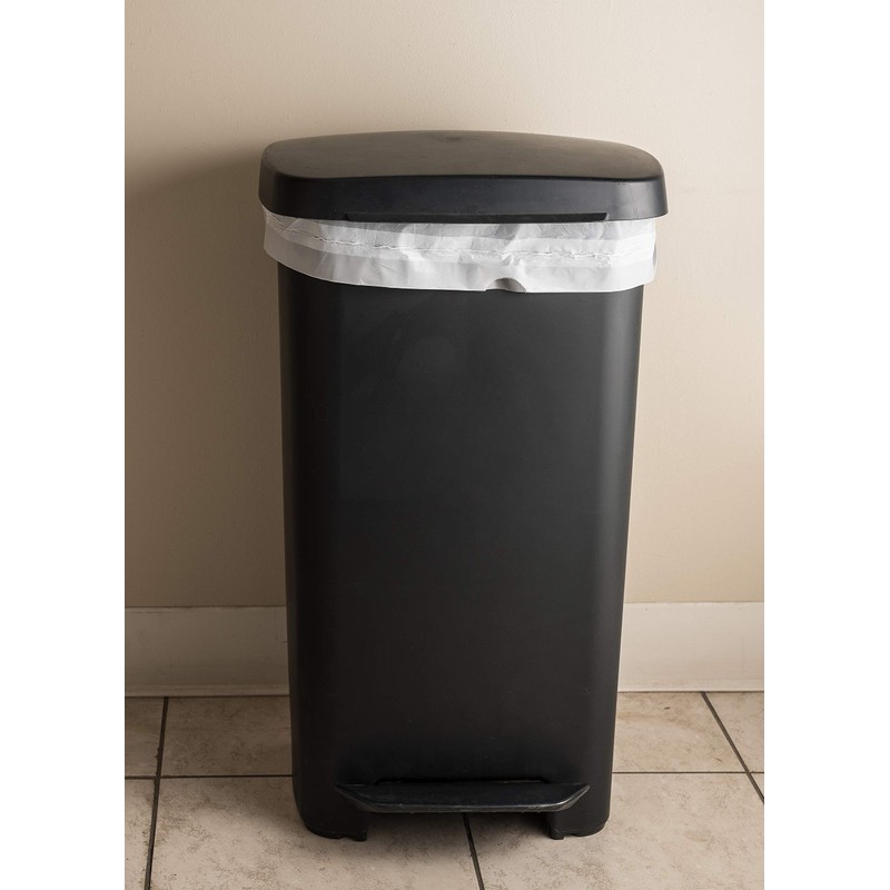 Plasticplace 12-16 Gallon X-Tall Drawstring bags, 50 bags