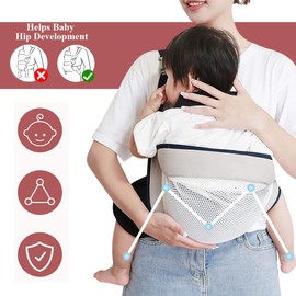 KSJEHW Tragetuch Baby Babytrage Neugeborene Ab Geburt Verstellbare Babytrage Auf Einer Schulter Ergonomische Praktische Babytrage Tragbar Baby Tragegurt Für Babys Von 3 Bis 36 Monaten