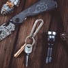 luckaide Titanium Carabiner, Small Carabiner Hook with Key Ring, Mini