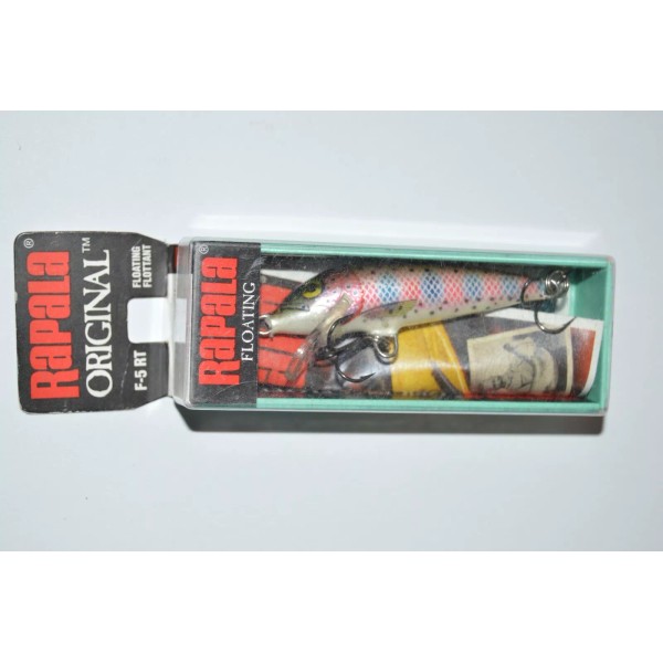Rapala old rapala f-5 rt rainbow trout minnow f5 2"