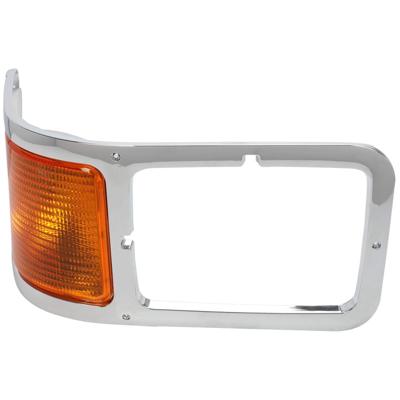 HECASA Right Headlight Bezel Trim+Corner Signal Lights Lens Compatible with