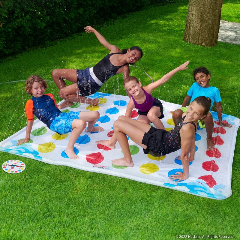 Hasbro Twister Ultimate Splash – Giant Outdoor Inflatable Water Twister