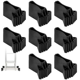 Pack of 8 Replacement Ladder Feet, Non-Slip Ladder Caps, Ladder Feet, Black Ladder, Foot Cover, Ladder, Accessories for Telescopic Ladders, Herringbone Ladders, Technical Ladders