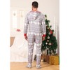 Veseacky Family Christmas Pajamas Matching Sets Onesie Zipper Hooded Footed