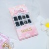 Yienate False Nails for Women and Girls Black Star Moon