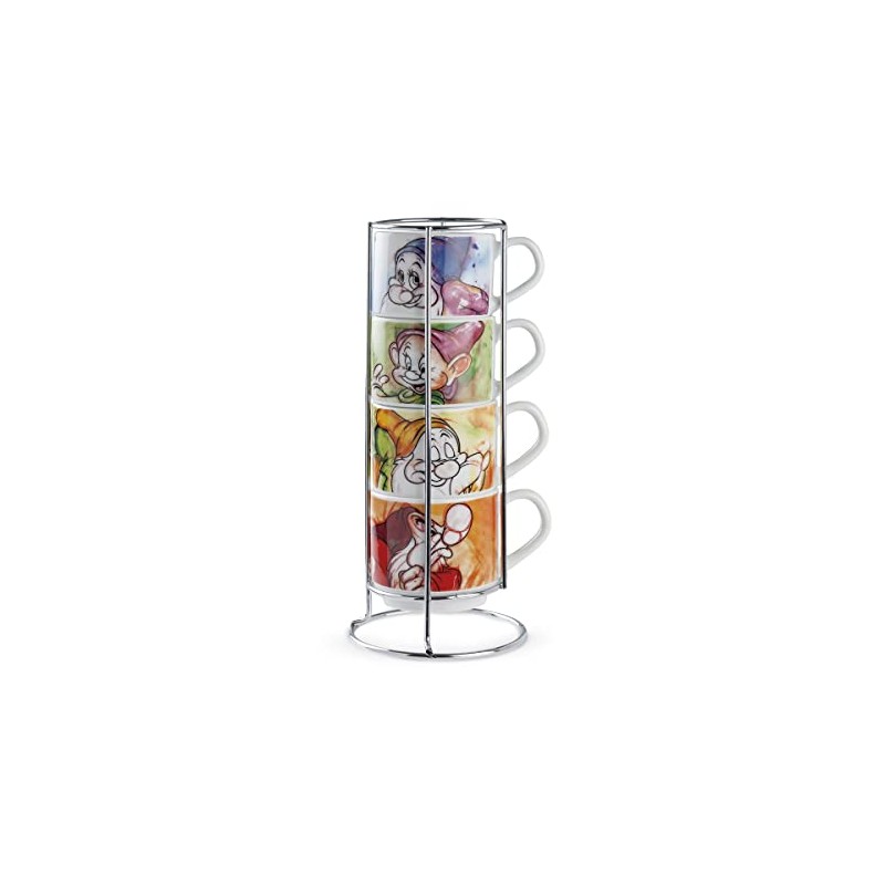 Egan Set of 4 Coffee Cups ML 80 7 Dwarfs