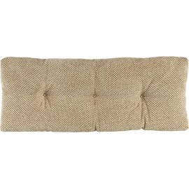 Klear Vu Corner Nook or Piano Seat Omega Non-Slip Tufted Bench Cushion for Indoor Furniture, Entryway Storage, Bay Window, 27 Inches, 19 Tan