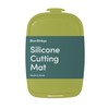 Blue Ginkgo Silicone Cutting Board – Medium – Double-Sided, Thick,