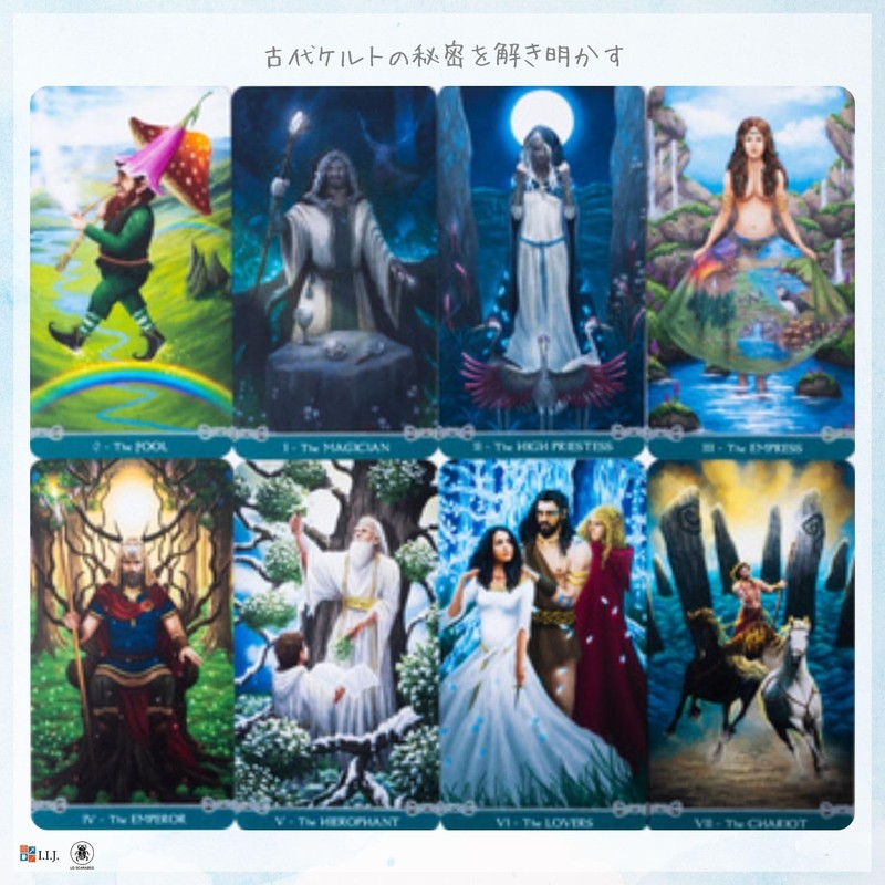 Tarot Cards, 78 Cards, Tarot Divination, Universal Celtic Tarot, Japanese