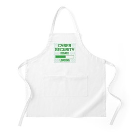 CafePress Hacker Computer Code Cybersecurity Degree Kitchen Apron with Pockets, Grilling Apron, Baking Apron