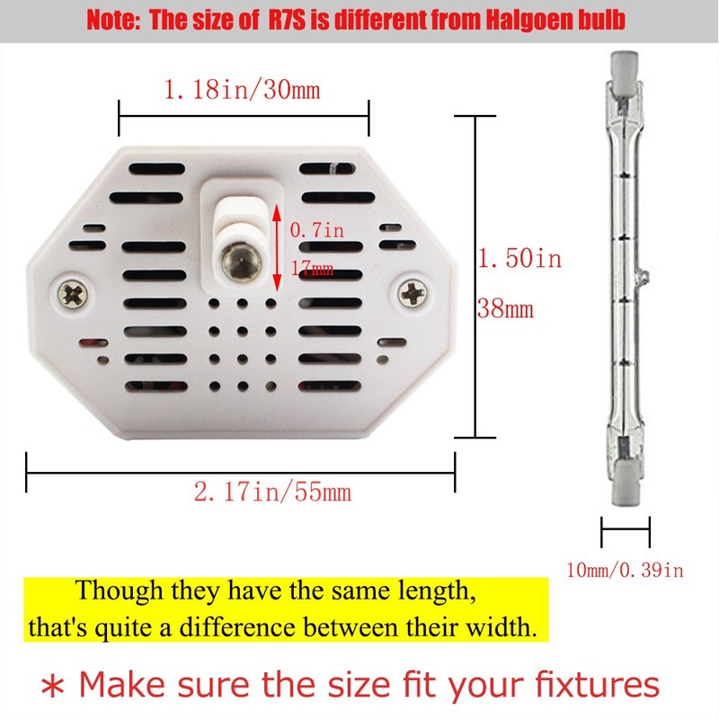 R7S LED 189mm 50W Non Dimmable Daylight White 6000K Type