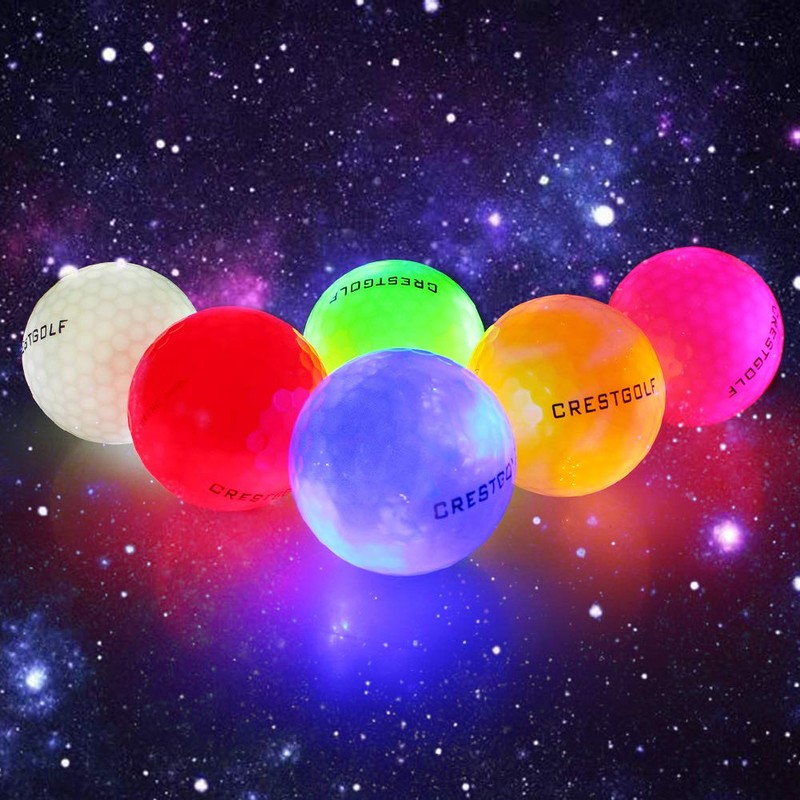 Kofull 6 x 42mm Glowing Golf Balls - Self Luminous