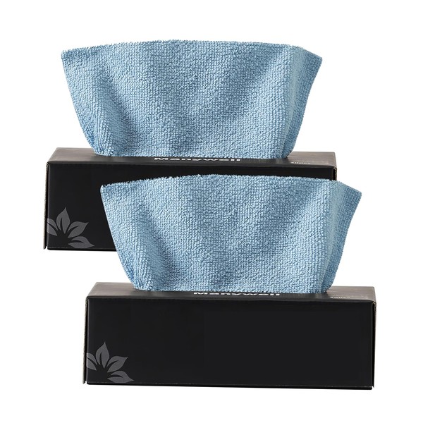 2 Pack Microfiber Cleaning Cloths, Microfiber Cloths Multi-Pack Lint-Free Cloths,