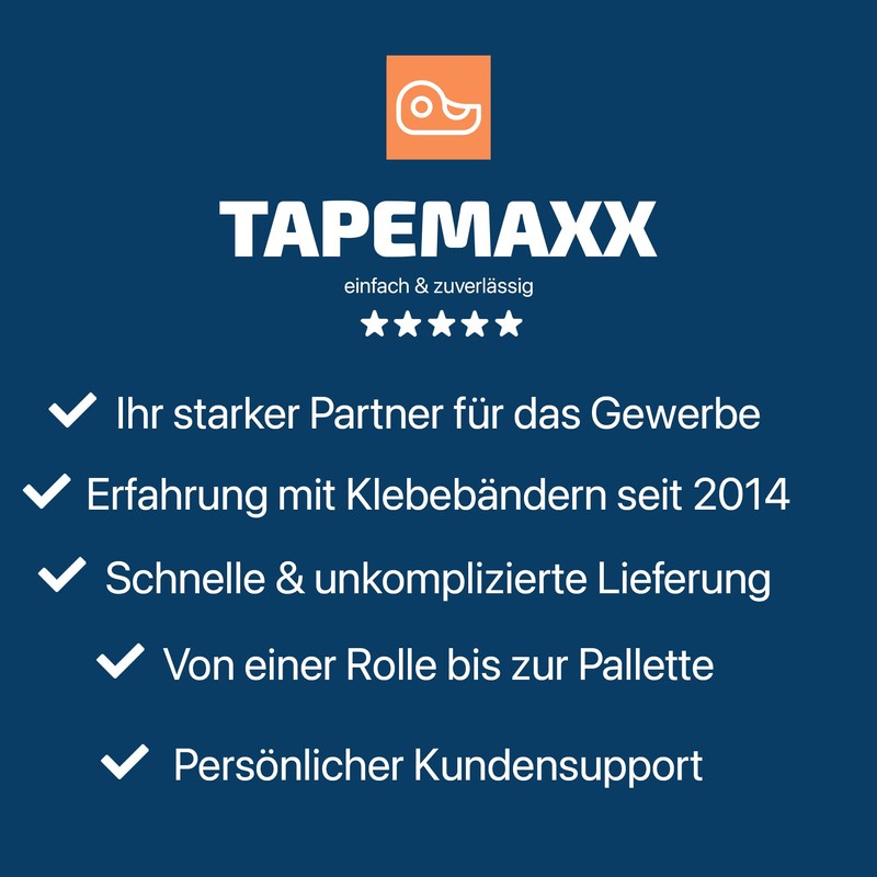 FYBR Tapemaxx Plus 6 Rolls Strong Parcel Tape Quiet Packing