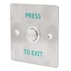 Momentary Push to Exit Button Switch Stainless Steel Panel Door