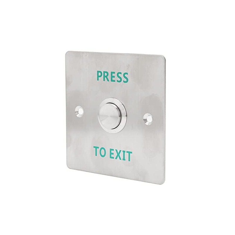 Momentary Push to Exit Button Switch Stainless Steel Panel Door