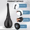 Enema Bulb Anti Backflow Anal Douche Kit with Lube for