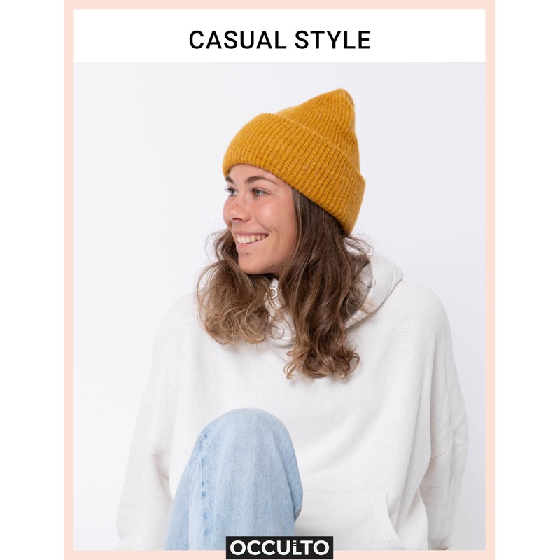 Occulto Emma Women's Winter Hat, yellow