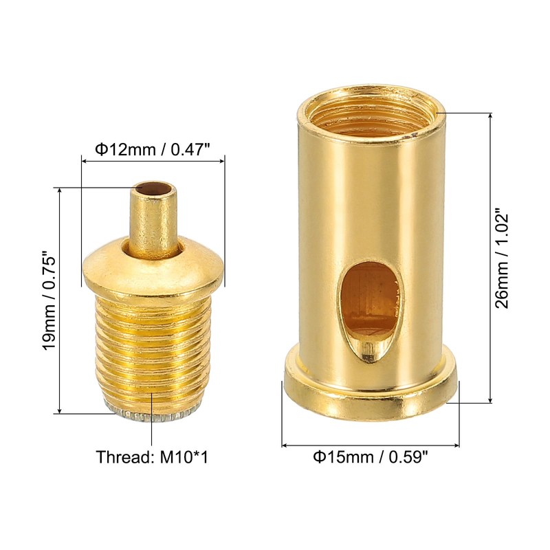 PATIKIL Cord Grip Connector 5 Set Adjustable Steel Wire Rope