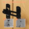 KOVOSCH 180° Degree Flip Sliding Barn Door Lock (180° Barn