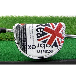 Golf Small Mallet Putter Cover Magnetic Single Bodan for Odyssey and Other Small Mallet Parters Golf Putter Cover Head Cover Small Mallet Type Cover (UK Newspaper Small Size)
