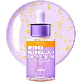 PURITO Retinol + Retinal Serum with NAD, Shake-Activated PM Firming Booster Night Serum, 2000ppm Dual Retinoids, Helps Improve Fine Lines, Wrinkles, Firmness & Uneven Skin, 30ml