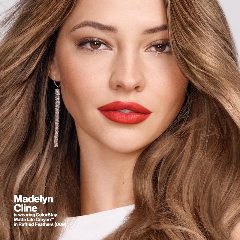 REVLON ColorStay Matte Lite Crayon Lipstick with Built-in Sharpener, Smudge-proof,