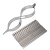 30pcs Metal Jewelry Cored Rod with Jewelry Cross Locking Tweezers