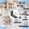 CYNNXIA 8 PCS Shelf Brackets Heavy Duty Floating Shelf Brackets