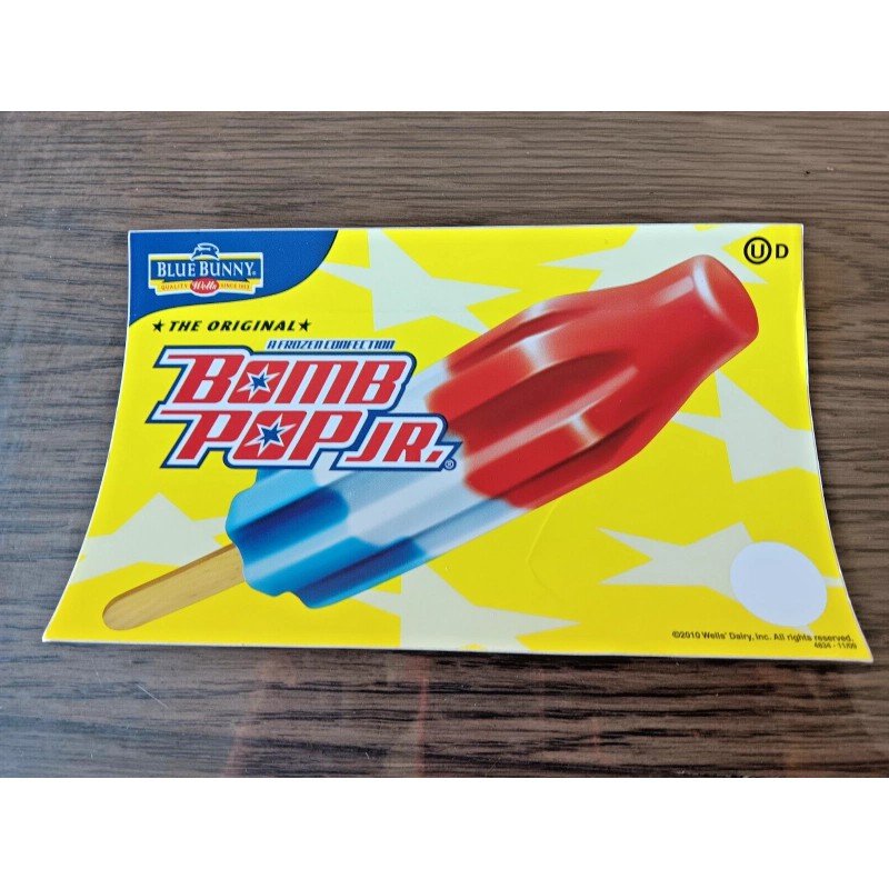2010 Original Blue Bunny Bomb pop Jr ice cream truck,