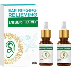 Gotas para el Dolor de oídos en Adultos, Alivio del Tinnitus, Las Mejores Gotas para los oídos de los Nadadores (2Pcs)