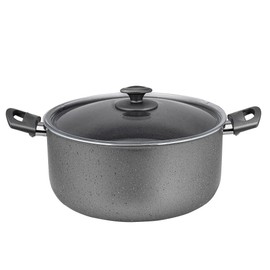 FRED Granite Non-Stick Deep Stock Pot with Glass Lid (10L (10.6 Qt))