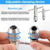 Pack of 2 T-Handle Tap Wrenches, Ratchets, Adjustable Ratchet Taps,
