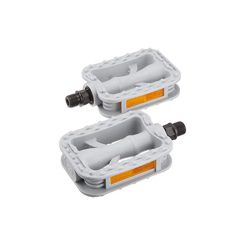Bridgestone VP-308.A P4377 F460169GRC Bicycle Pedal Resin with Reflector Gray