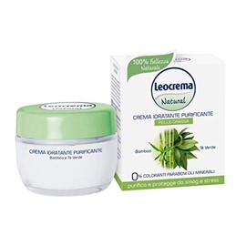 Leocrema Natural Moisturizing Face Cream Purifying 50ml Bamboo and Green Tea