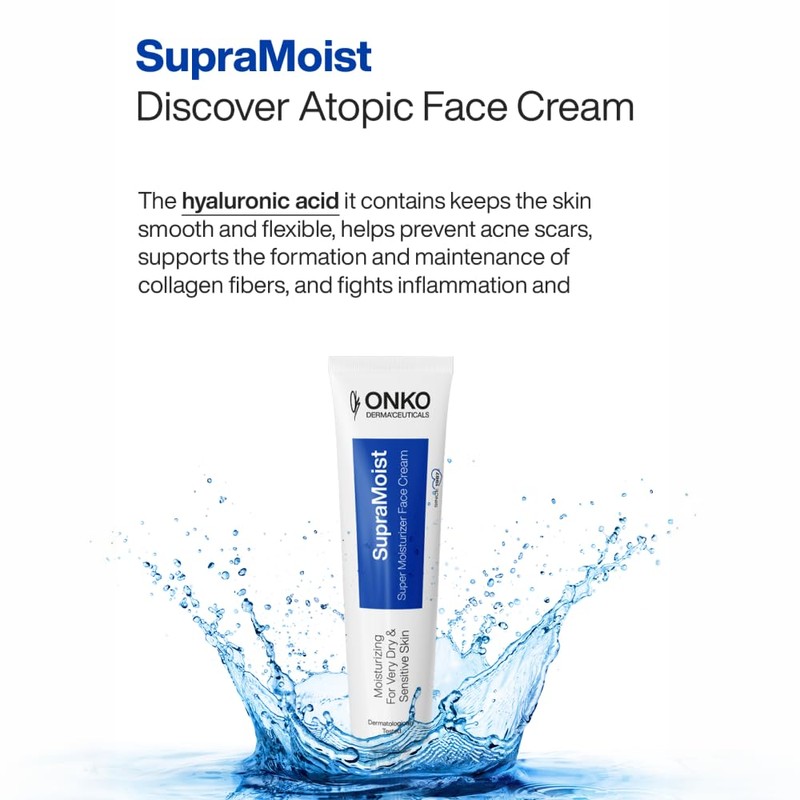 ONKO DERMA'CEUTICALS SupraMoist Super Moisturizer Face Cream, Advanced Skin Care