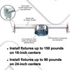 Ciata Ceiling Fan Mounting Bracket, Saf-T-Brace with Locking Teeth, 3