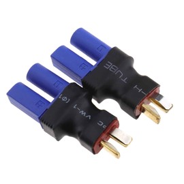 SING F LTD 2pcs EC5 Female to T Male Plug Connector and 2pcs EC5 Male to T Female Plug Connector for UAV RC Car Plane Model