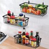 SheeChung Farmhouse Metal Wire Bin Basket with Wall Mount -