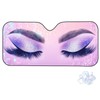WUYOJUXA Purple Eyelash Front Sun Shade Windshield for Car Cute
