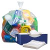 Plasticplace 56 Gallon Clear Trash Bags, 1.5 MIl, 43'' x