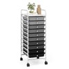 RELAX4LIFE Craft Organizers and Storage Cart - Rolling Cart with