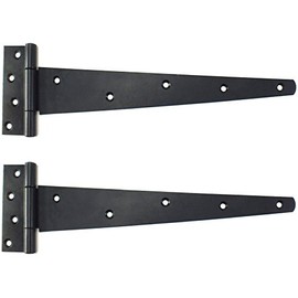 2X Large Heavy Duty 12" Black T Hinges