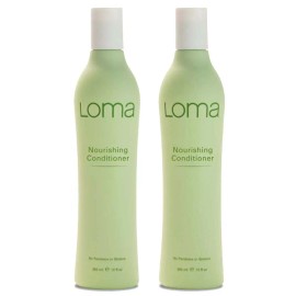 Loma Hair Care 2 Bottles - Loma Nourishing Conditioner for dry & chemically treated hair 12 oz