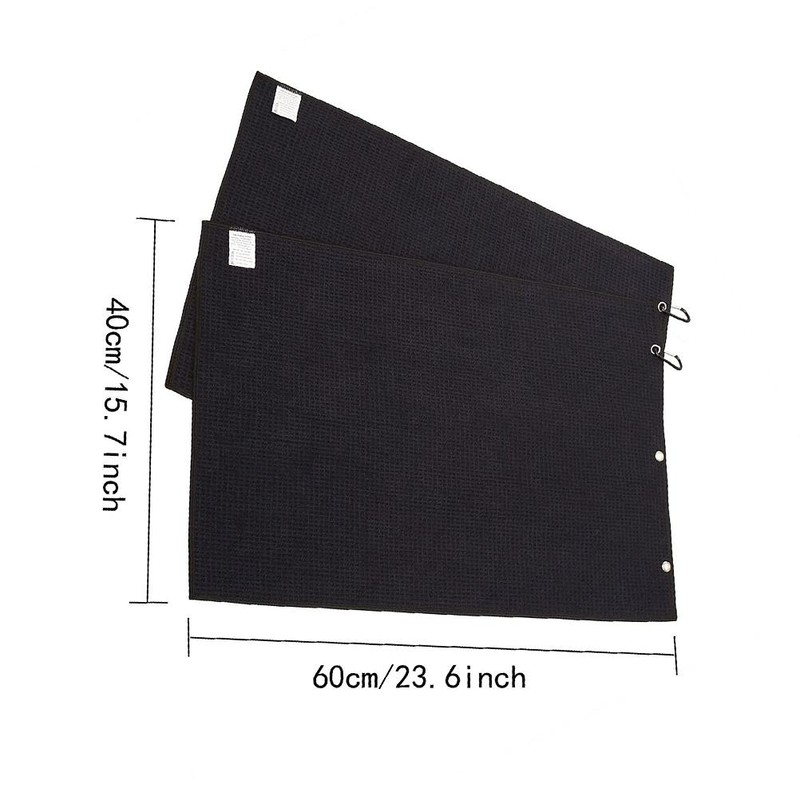 4 Packs Tri Fold Microfiber Towels Set Microfiber Fabric Waffle