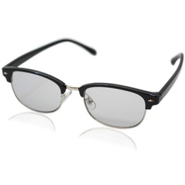Eight Tokyo 2044 Men's Sunglasses, Light Color, UV Protection, black silver/light smoke