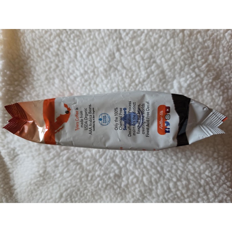 Tyler’s Ground Coffee - 100% Arabica Full Flavor Decaffeinated 12