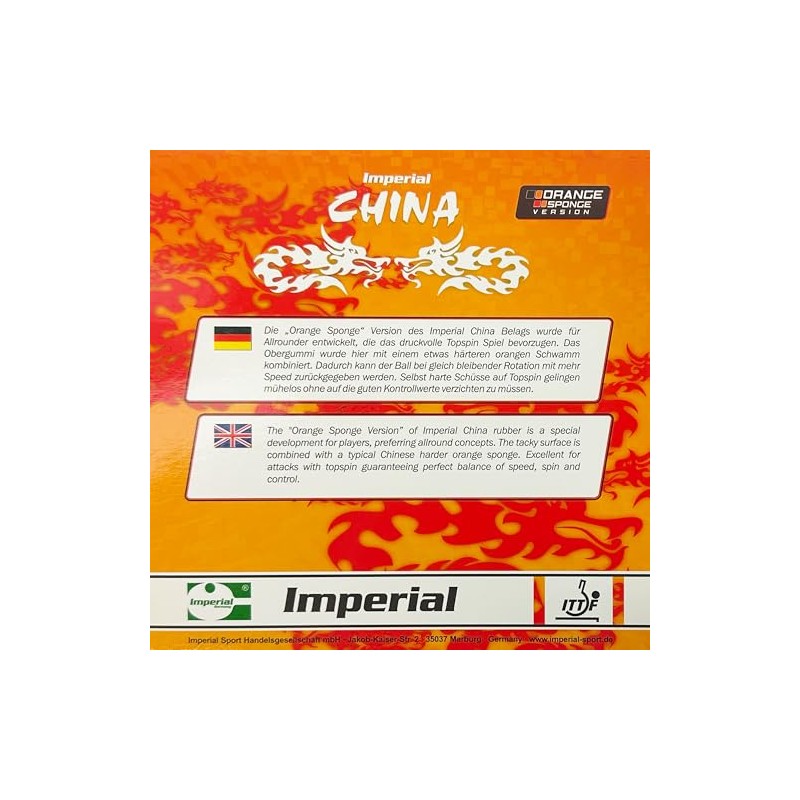Imperial China Orange Sponge (2.0 mm - Red) | -