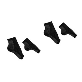 FOMIYES 4pairs Elastic Plantar Fasciitis Compression Socks for Women Breathable Ankle Support Xl Sock Aid Toeless Design