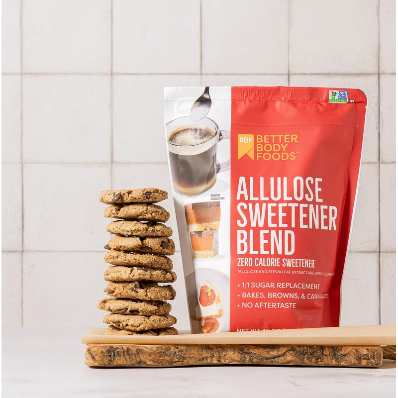 BetterBody Foods Allulose Sweetener 3 LB Bag - Zero Calorie,